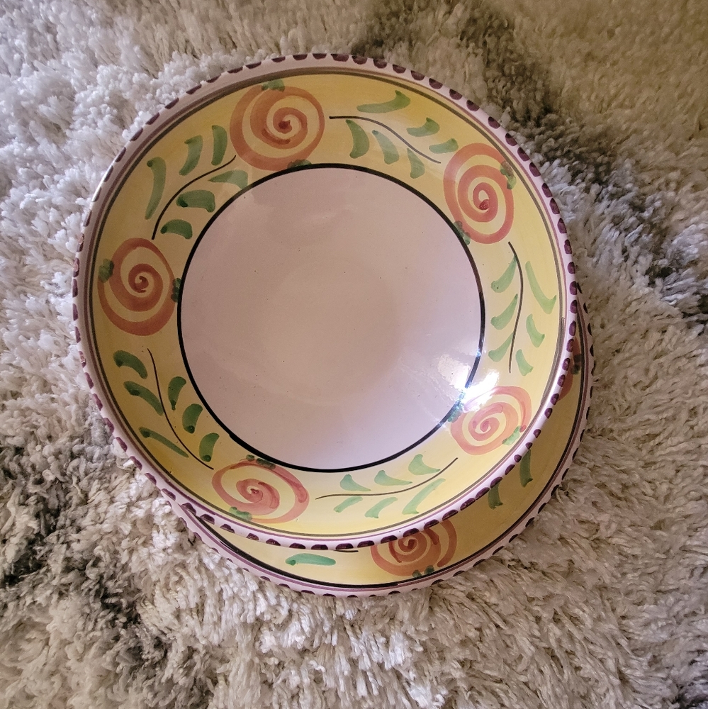 Rare Vintage La Musa Serving Bowl and platter